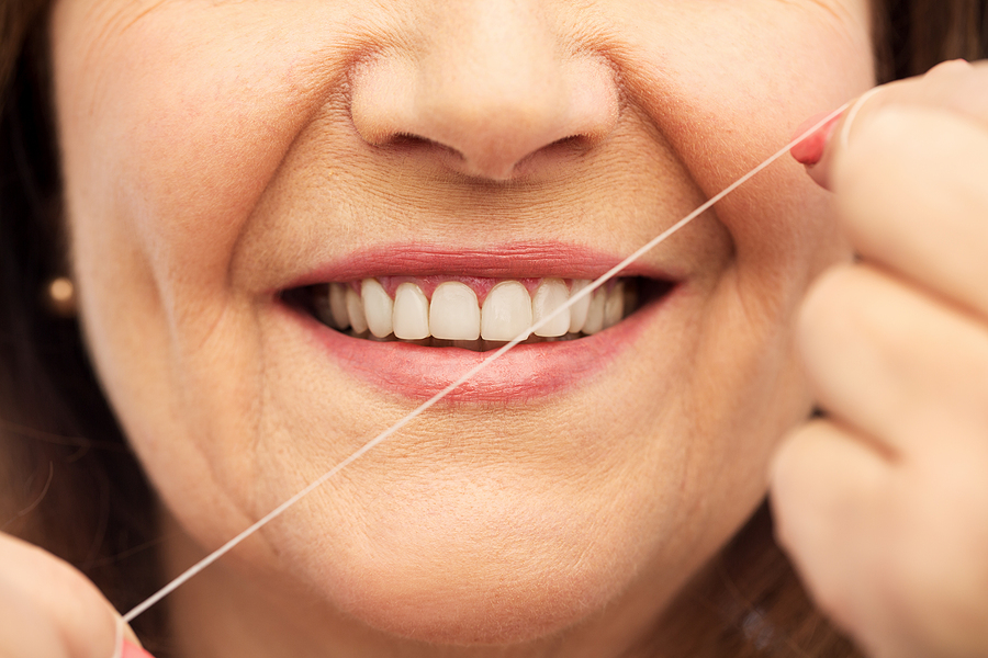 Dental Care And Hygiene People Concept Close Up Of Smiling Sen