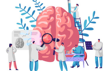 Laboratory Scientist Group Study Human Brain And Psychology. Med
